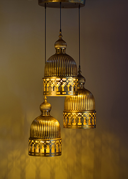 Veneto Lamp Gold Antique by Sahil & Sarthak